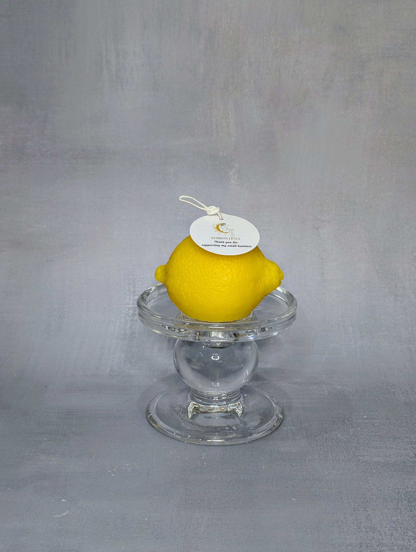 handmade lemon candle