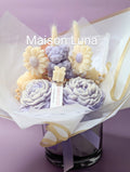handmade soy candle bouquet