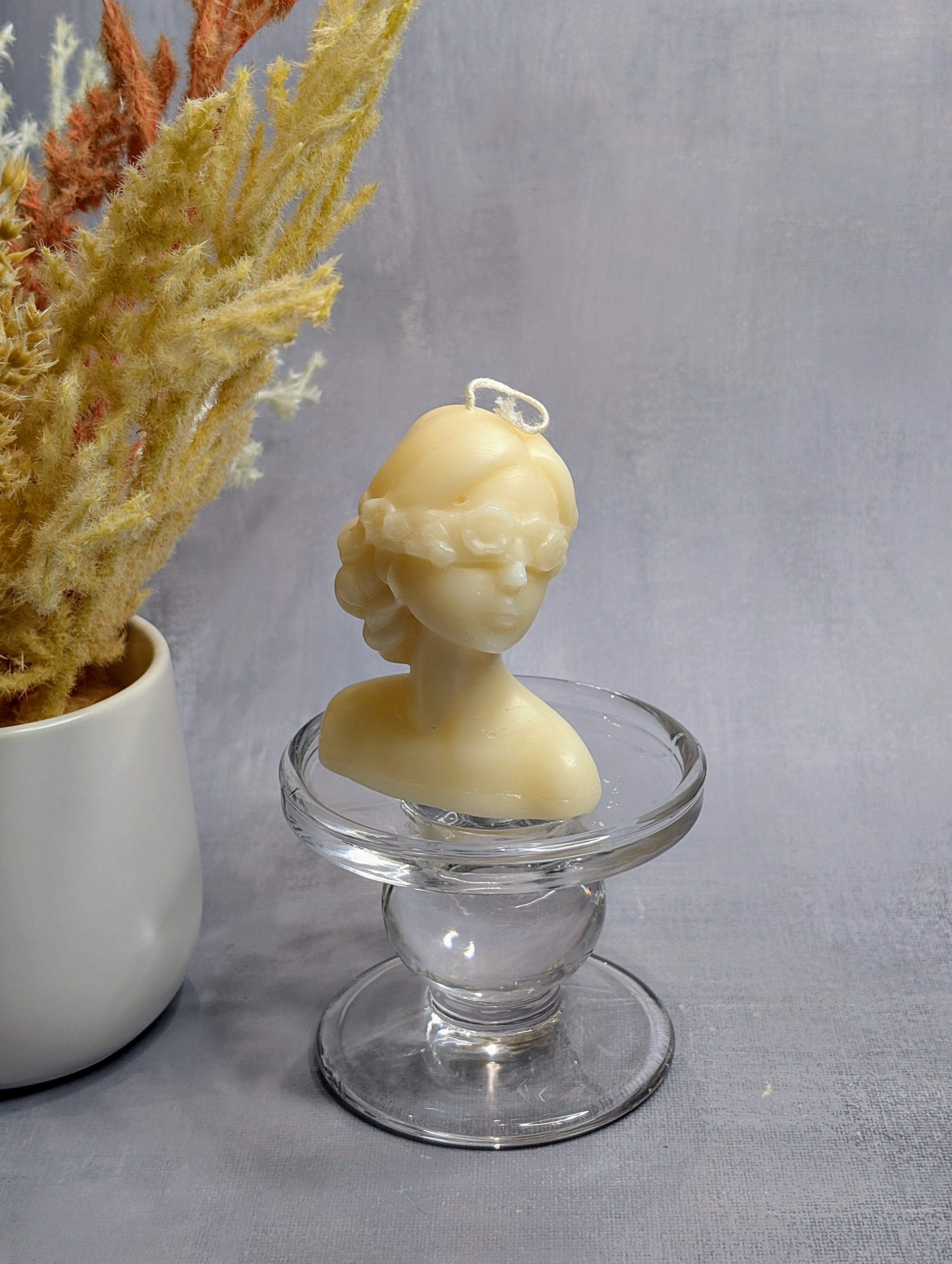 handmade soy Lady Blindfold candles