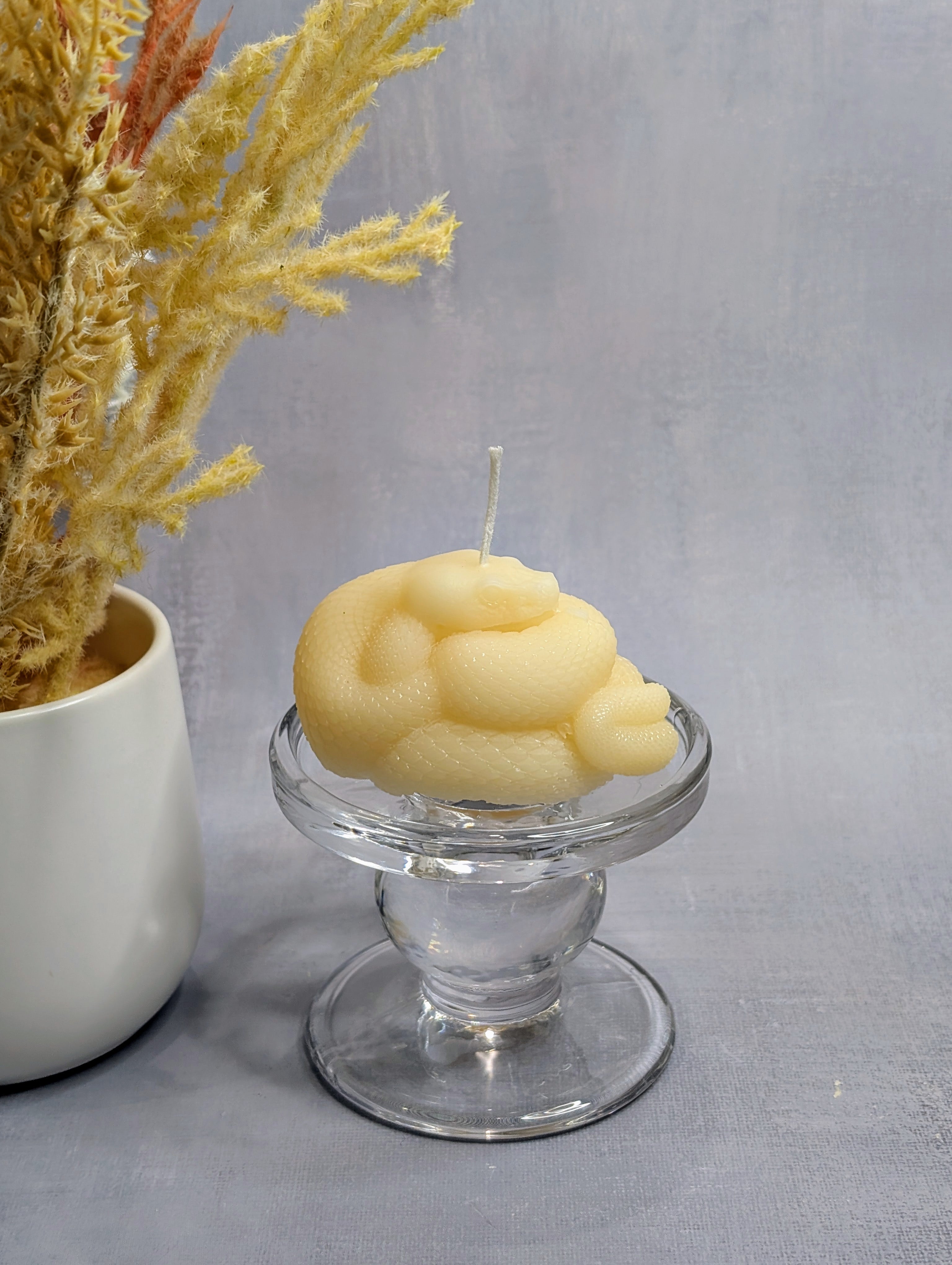 handmade soy snake candles