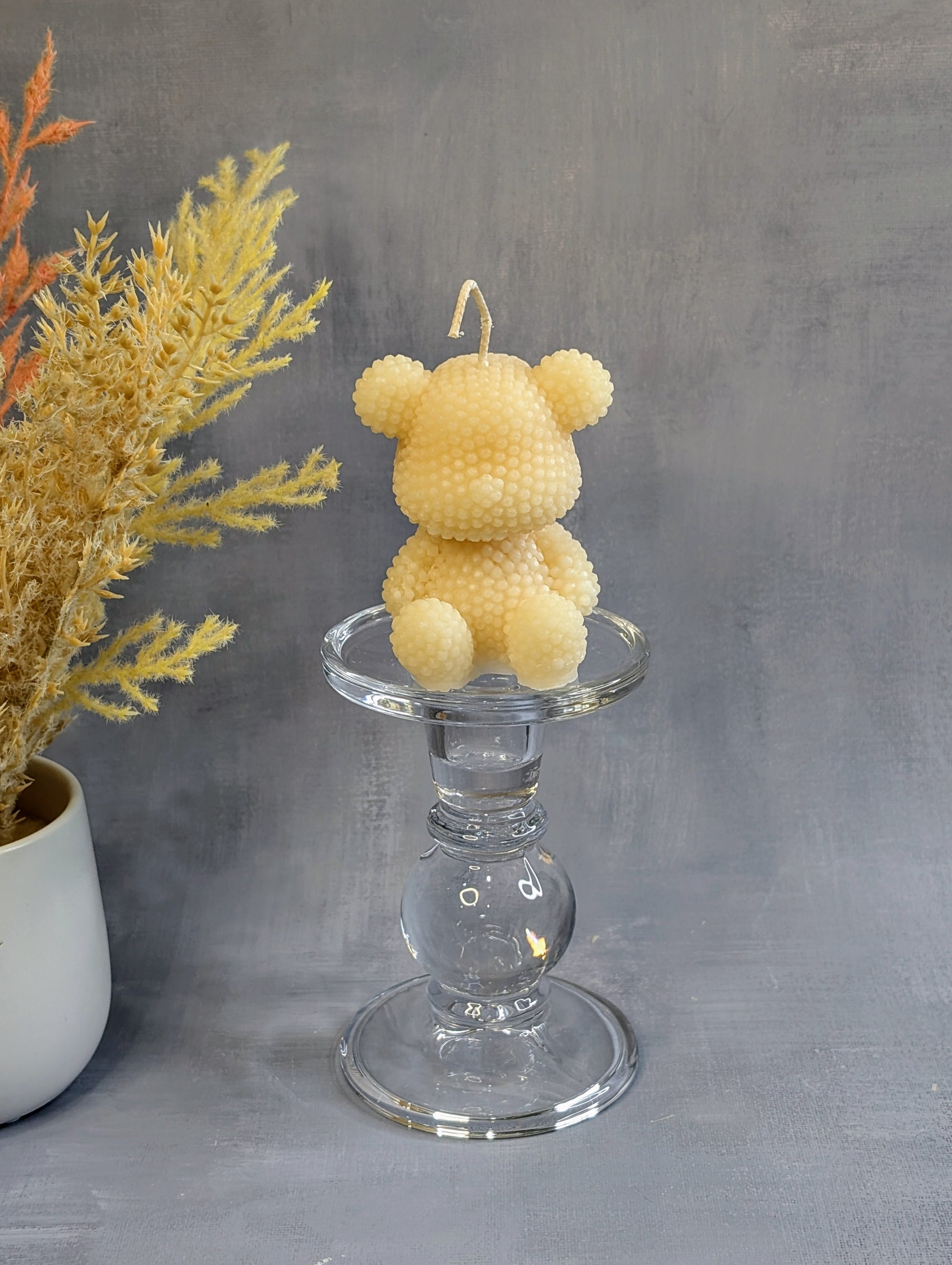 Pearl Bear Candle