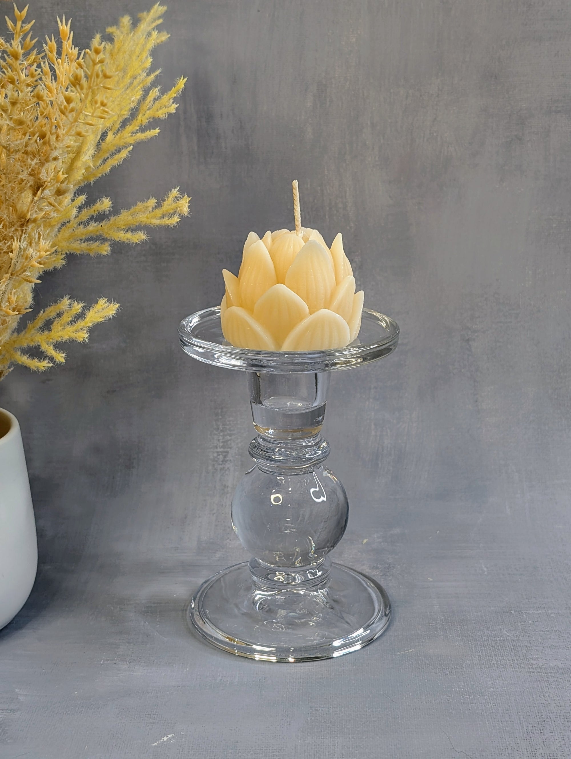 handmade soy lotus candles