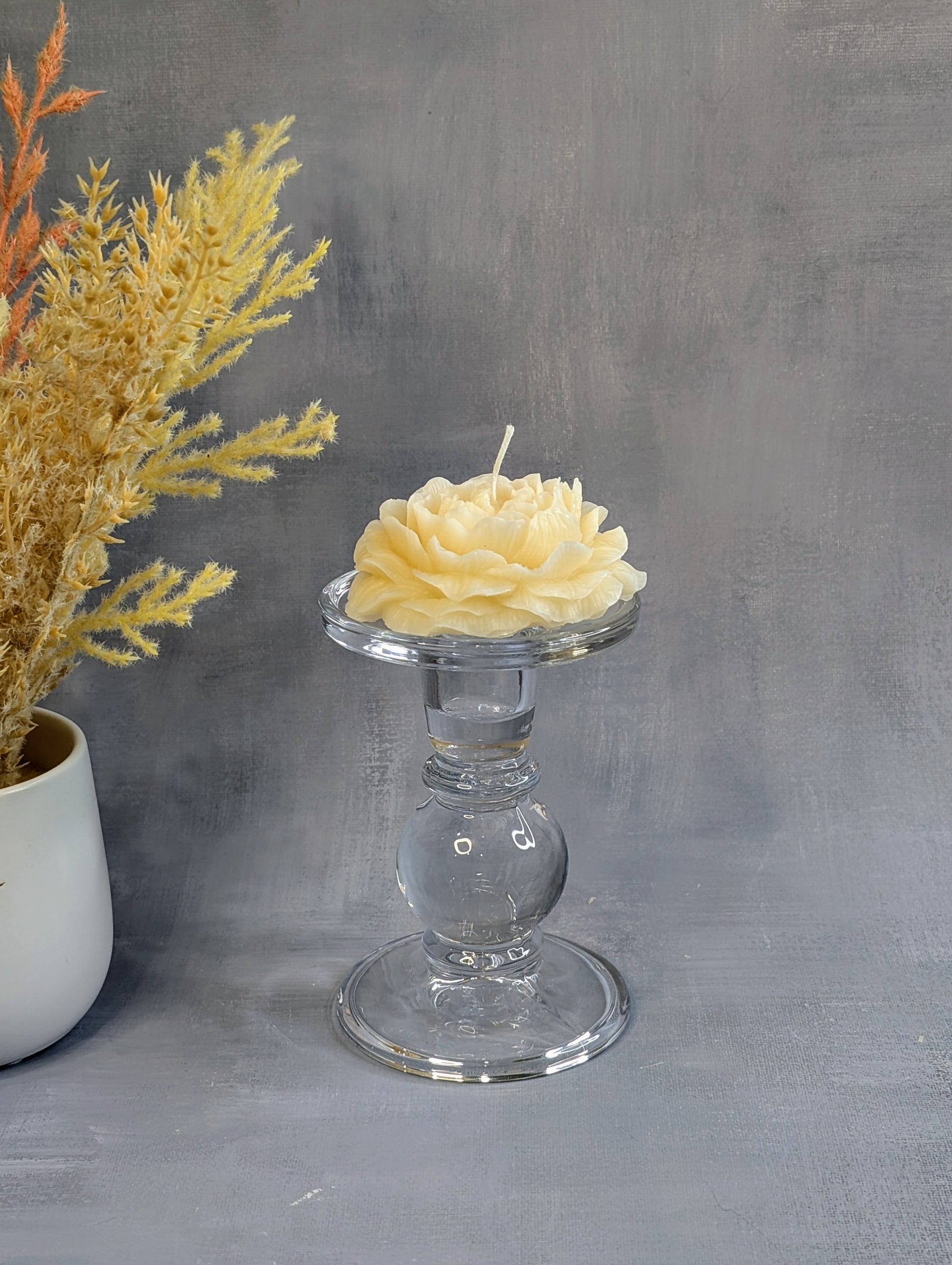 handmade soy peony candles