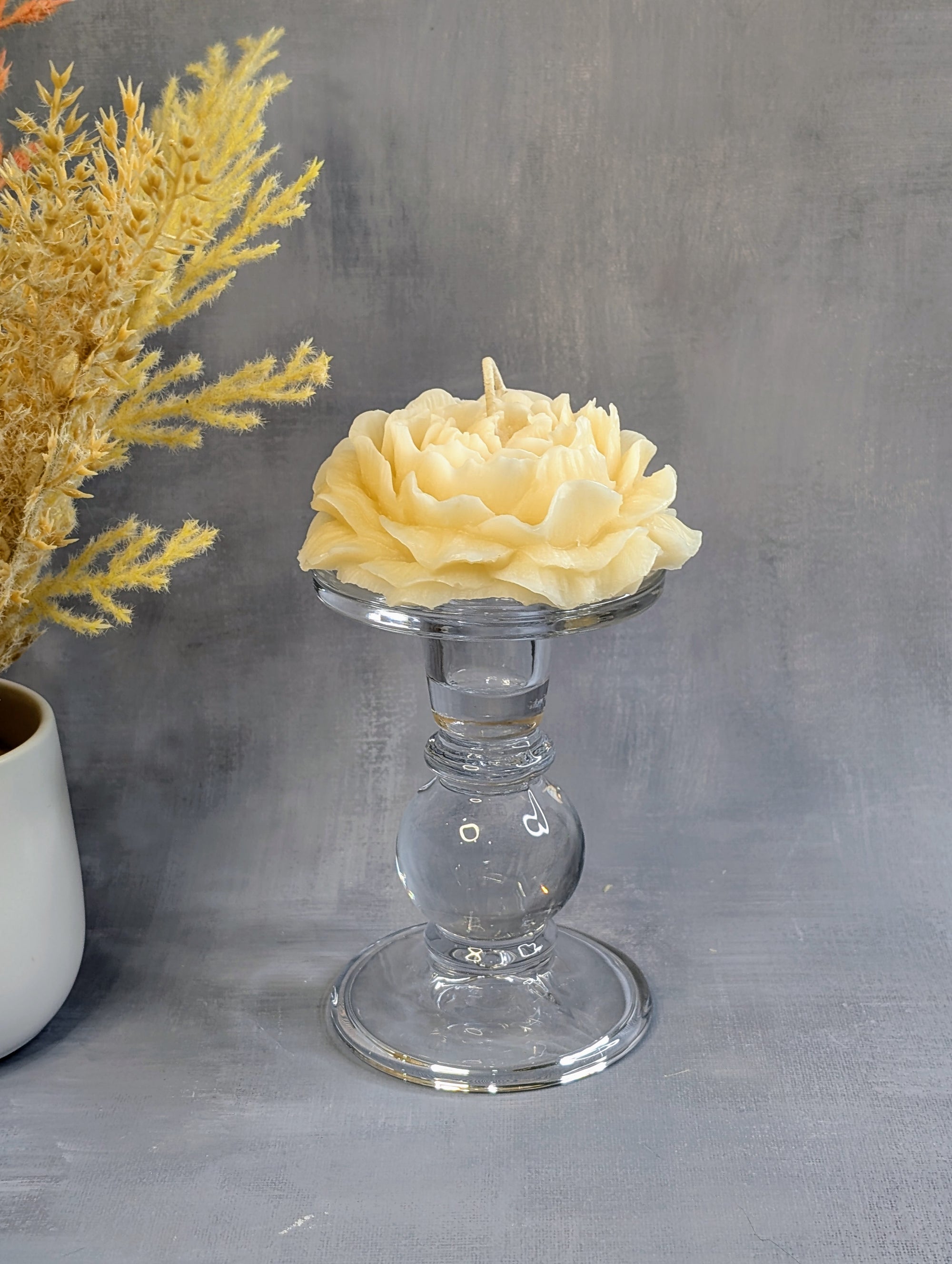 handmade soy peony candles