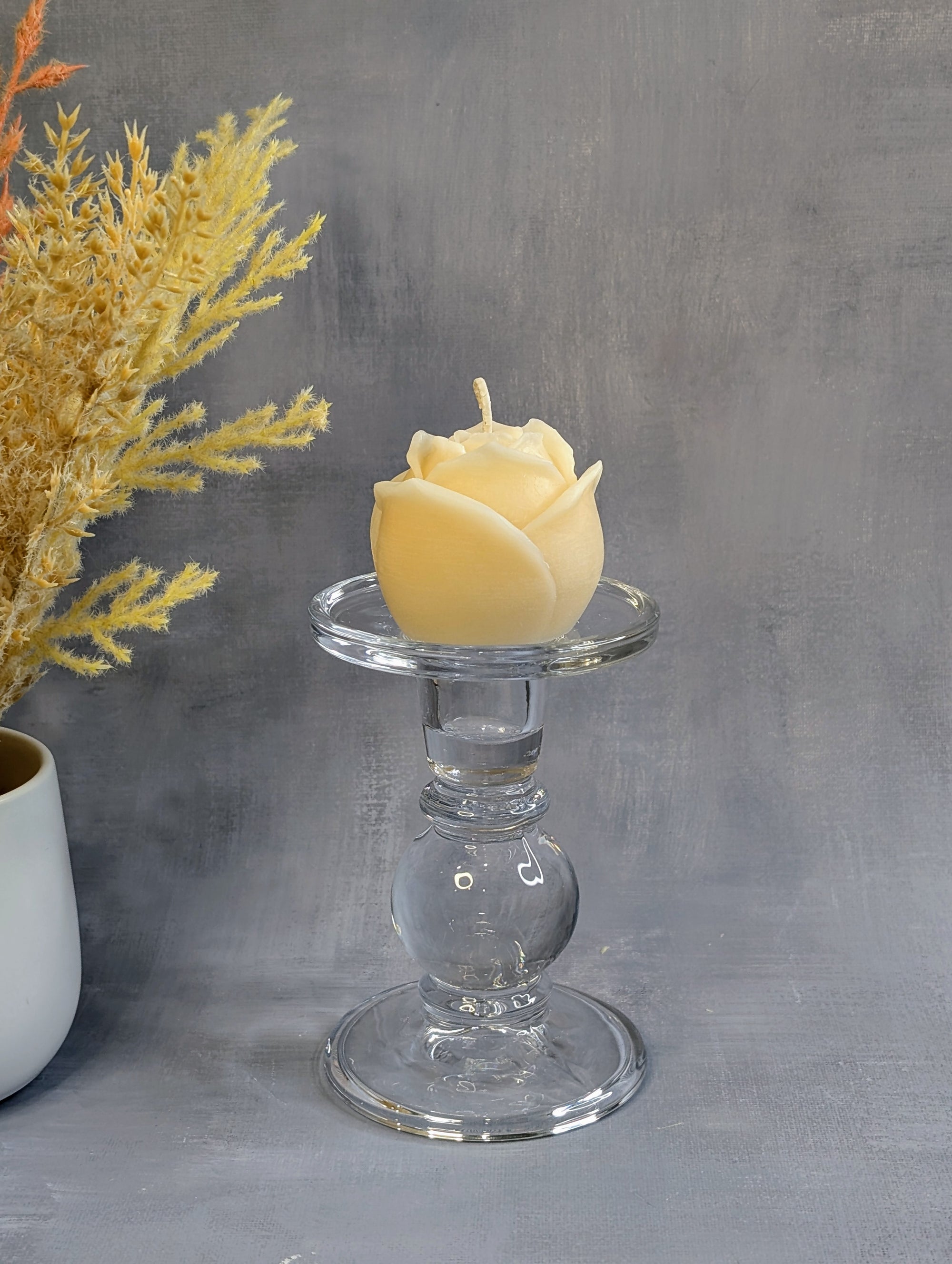 handmade soy rose candles