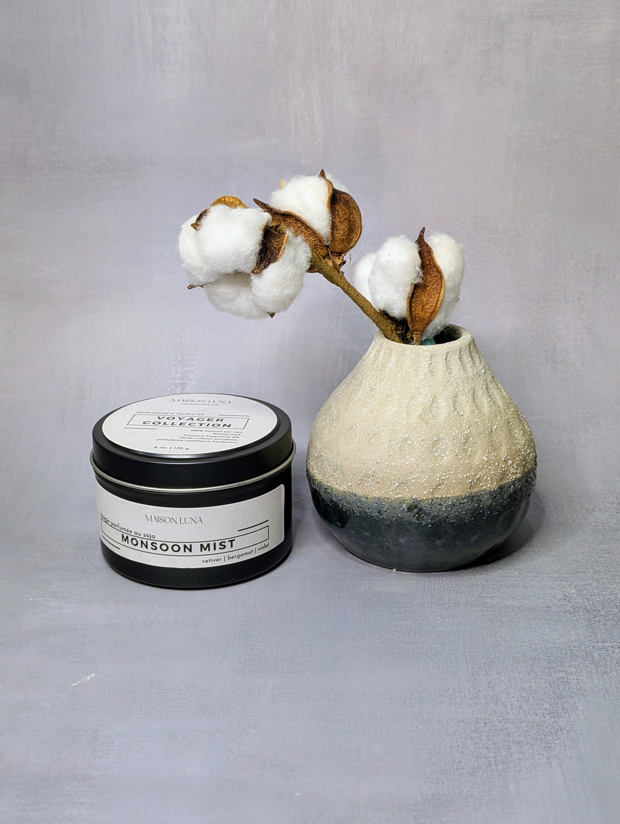 handmade soy candle tin can
