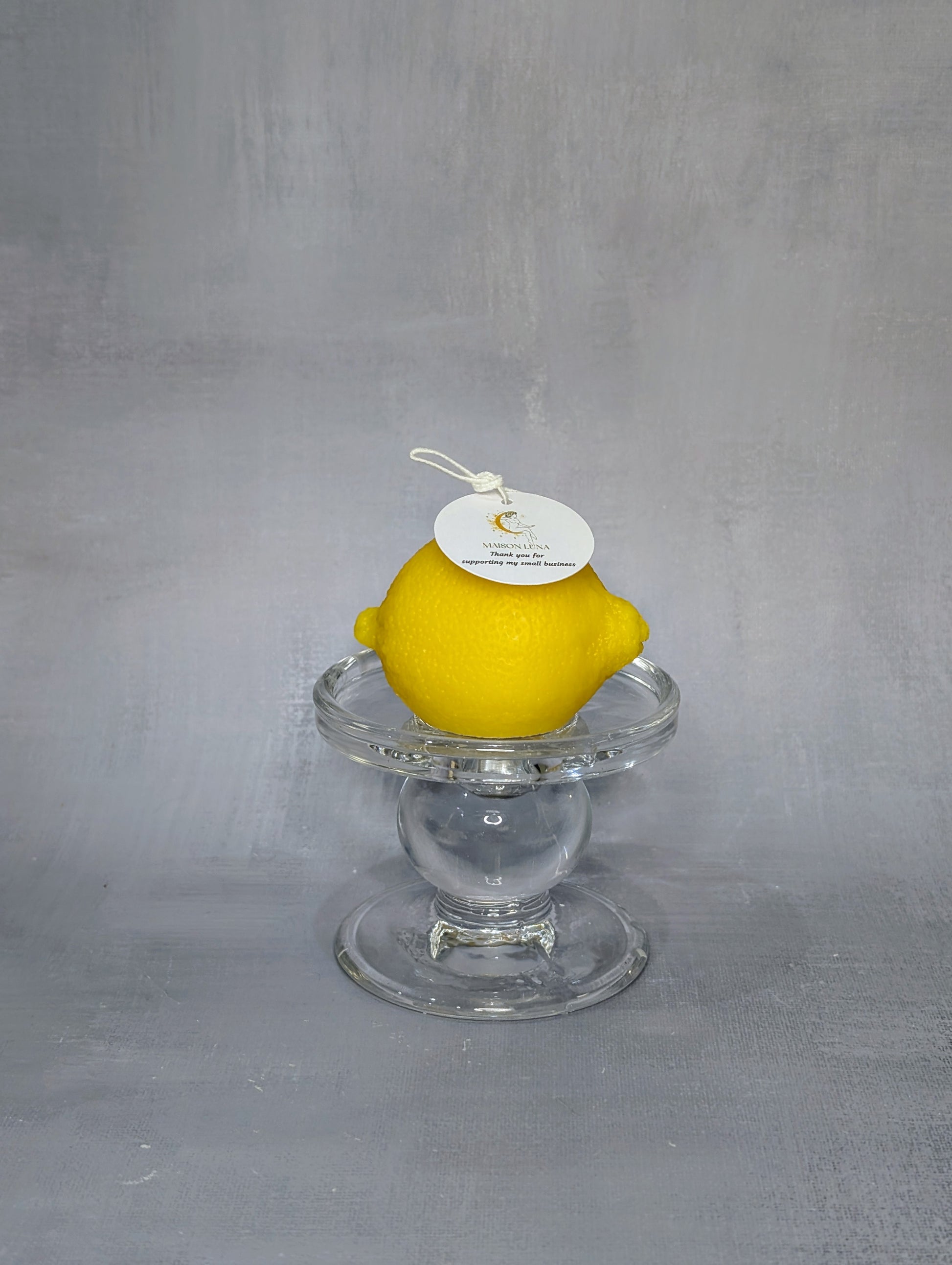 handmade lemon candle