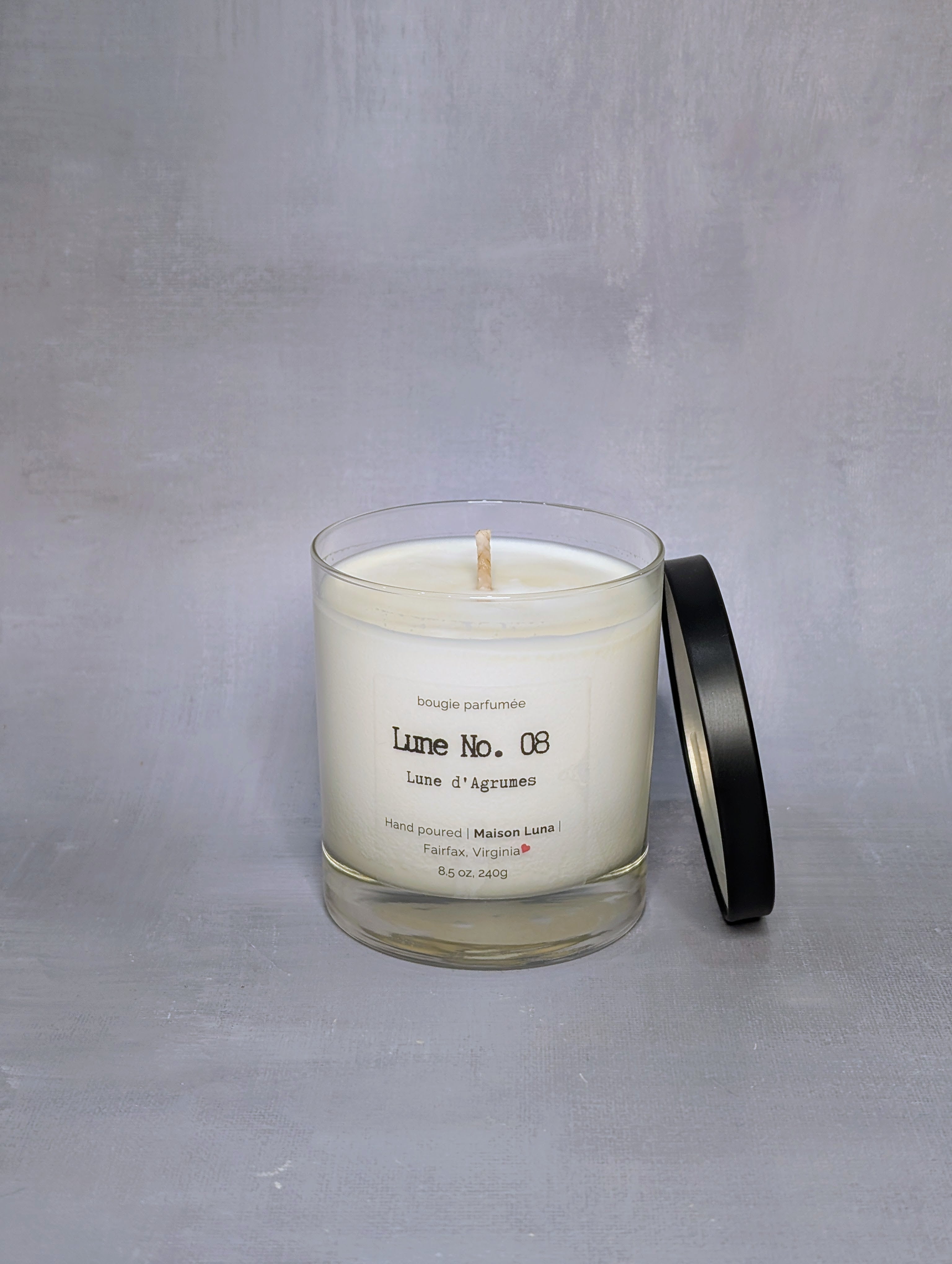 handmade soy candle whiskey glass