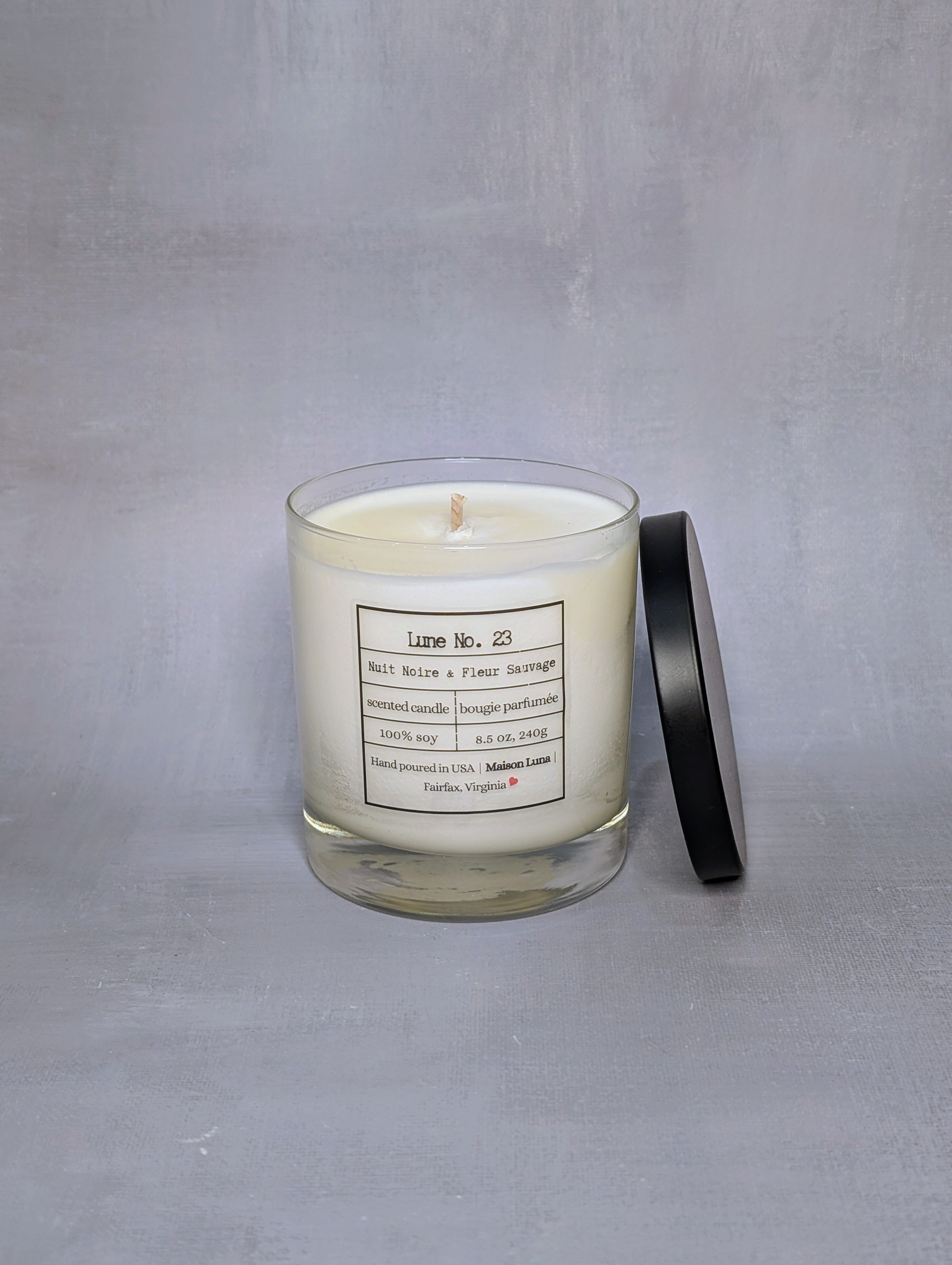 handmade soy candle whiskey glass