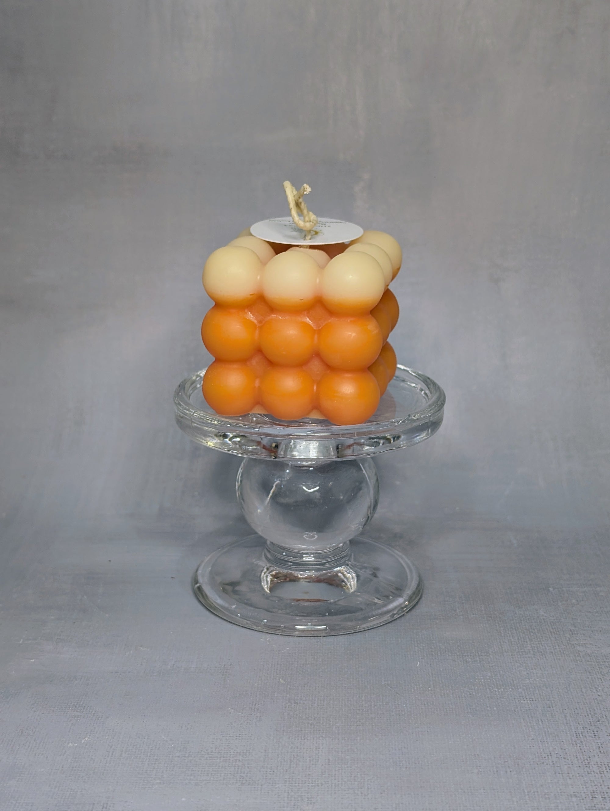 handmade soy bubble cube candles