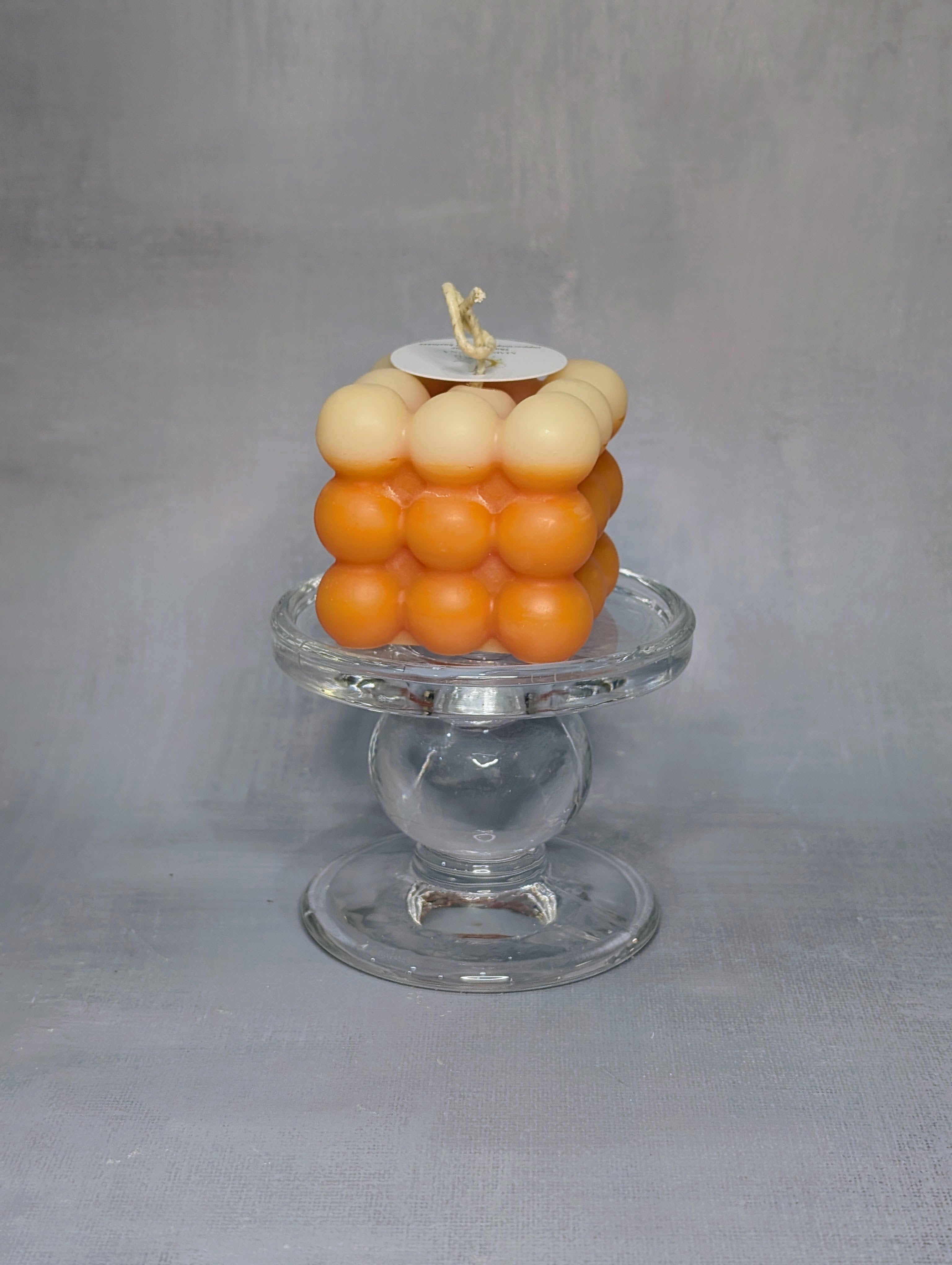 handmade soy bubble cube candles