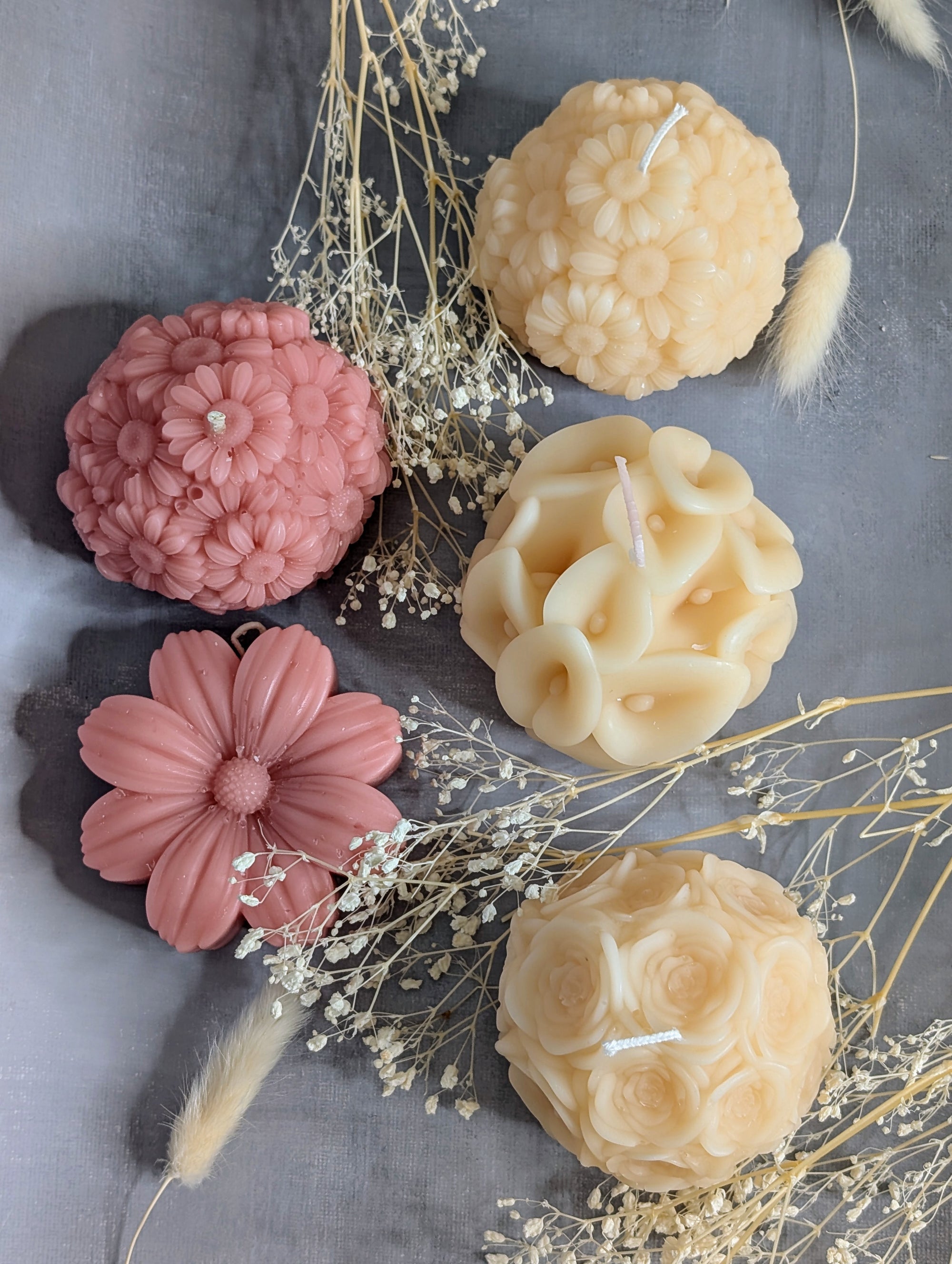 Rose Ball Candle