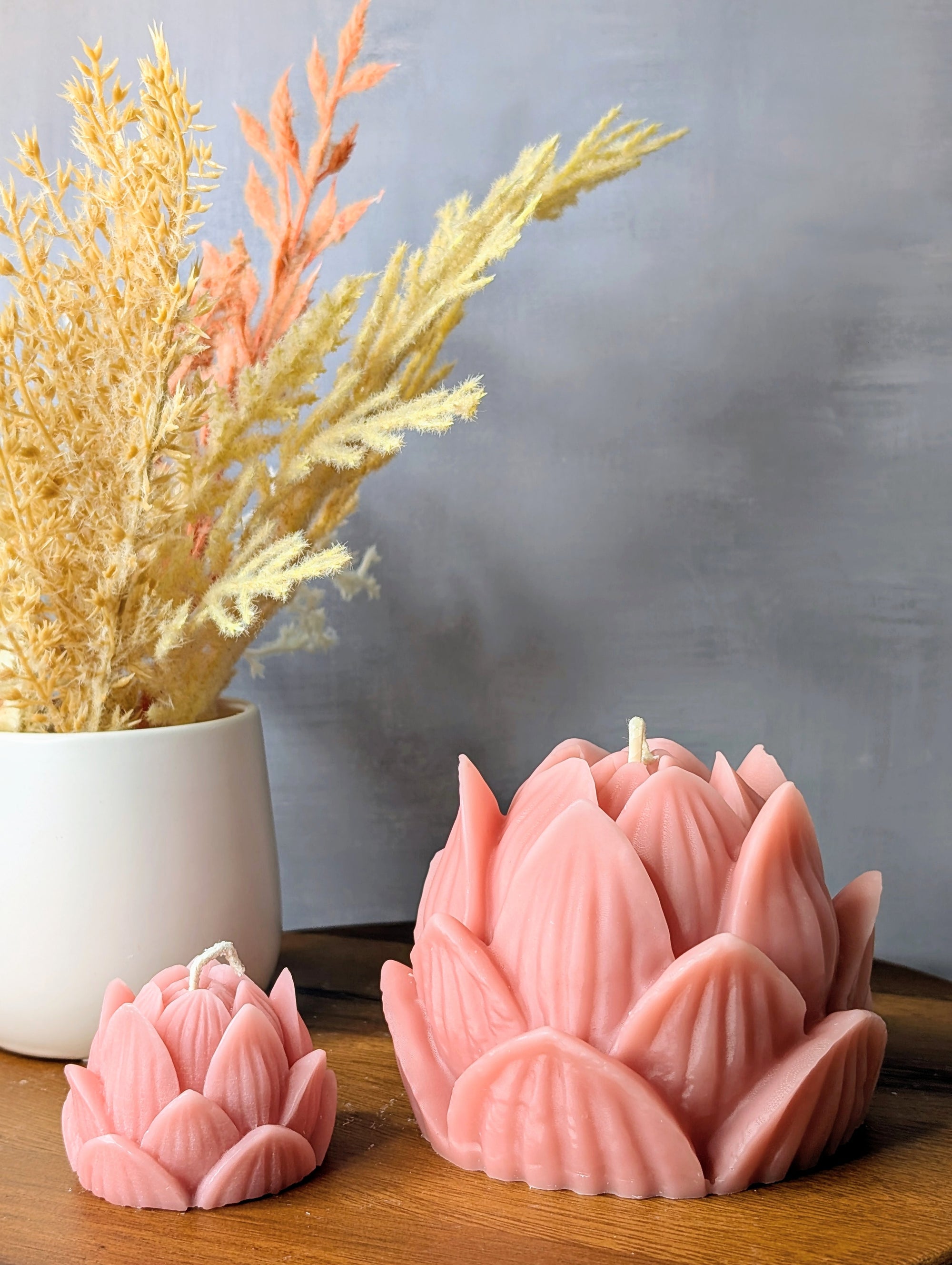Huge Lotus Candle