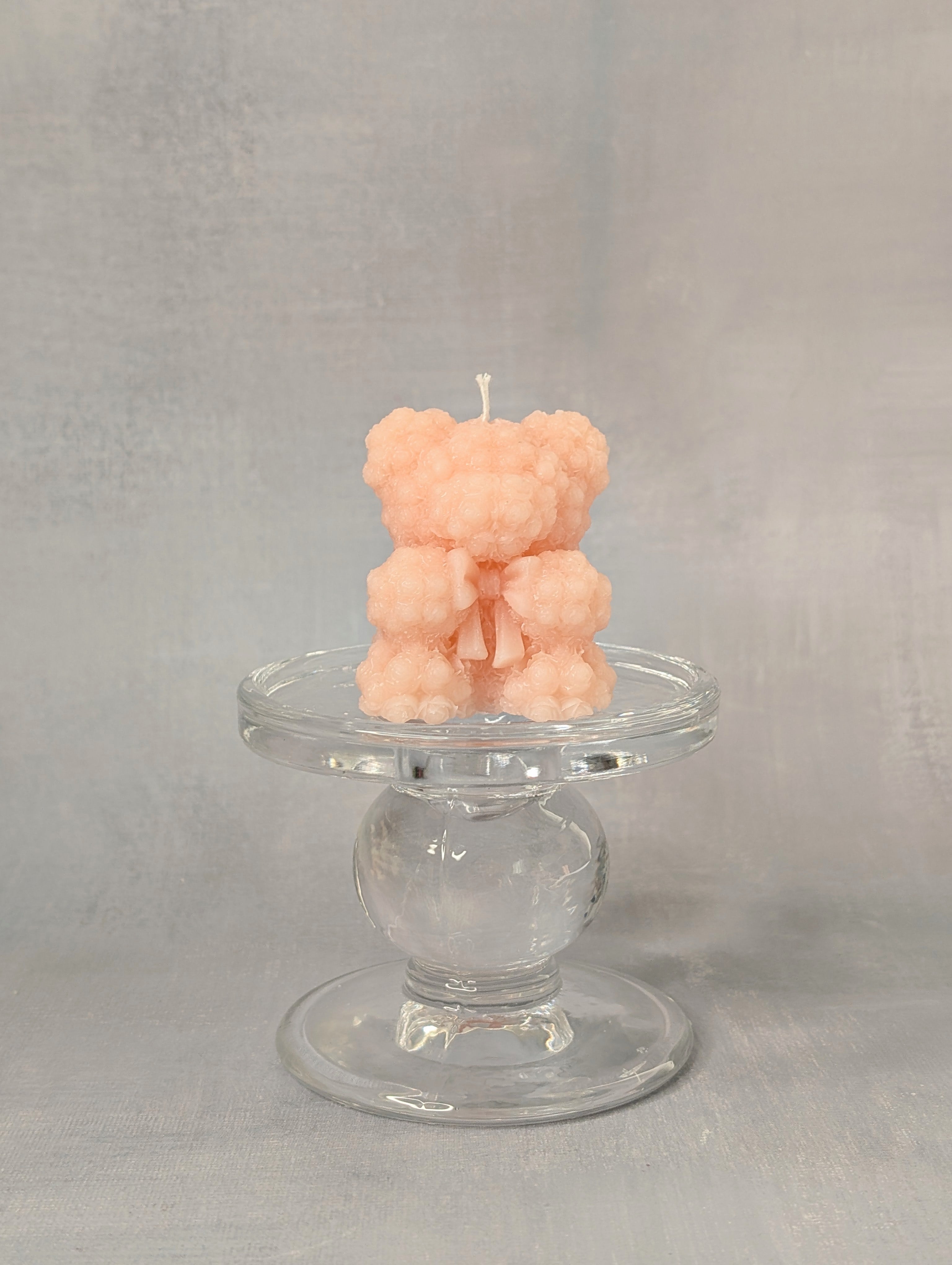 Small Rose Bear Candle