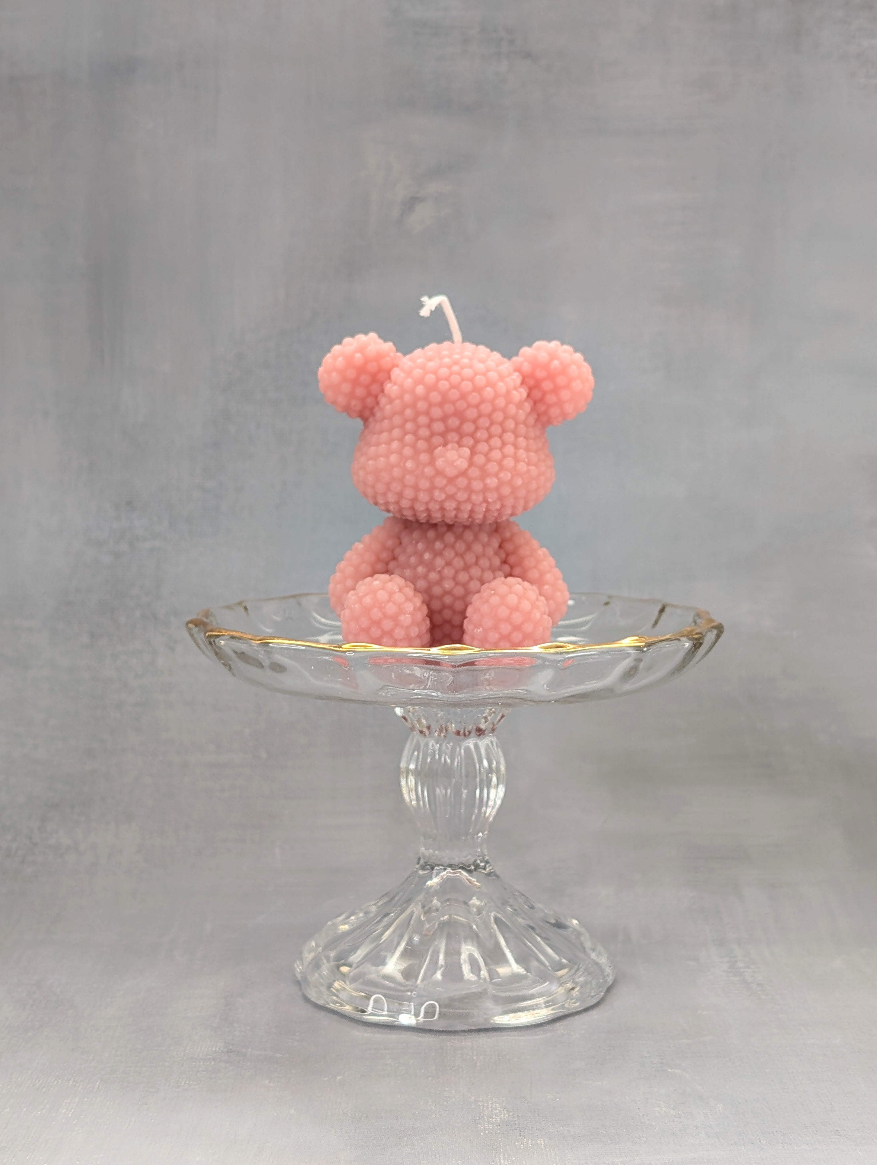 Pearl Bear Candle
