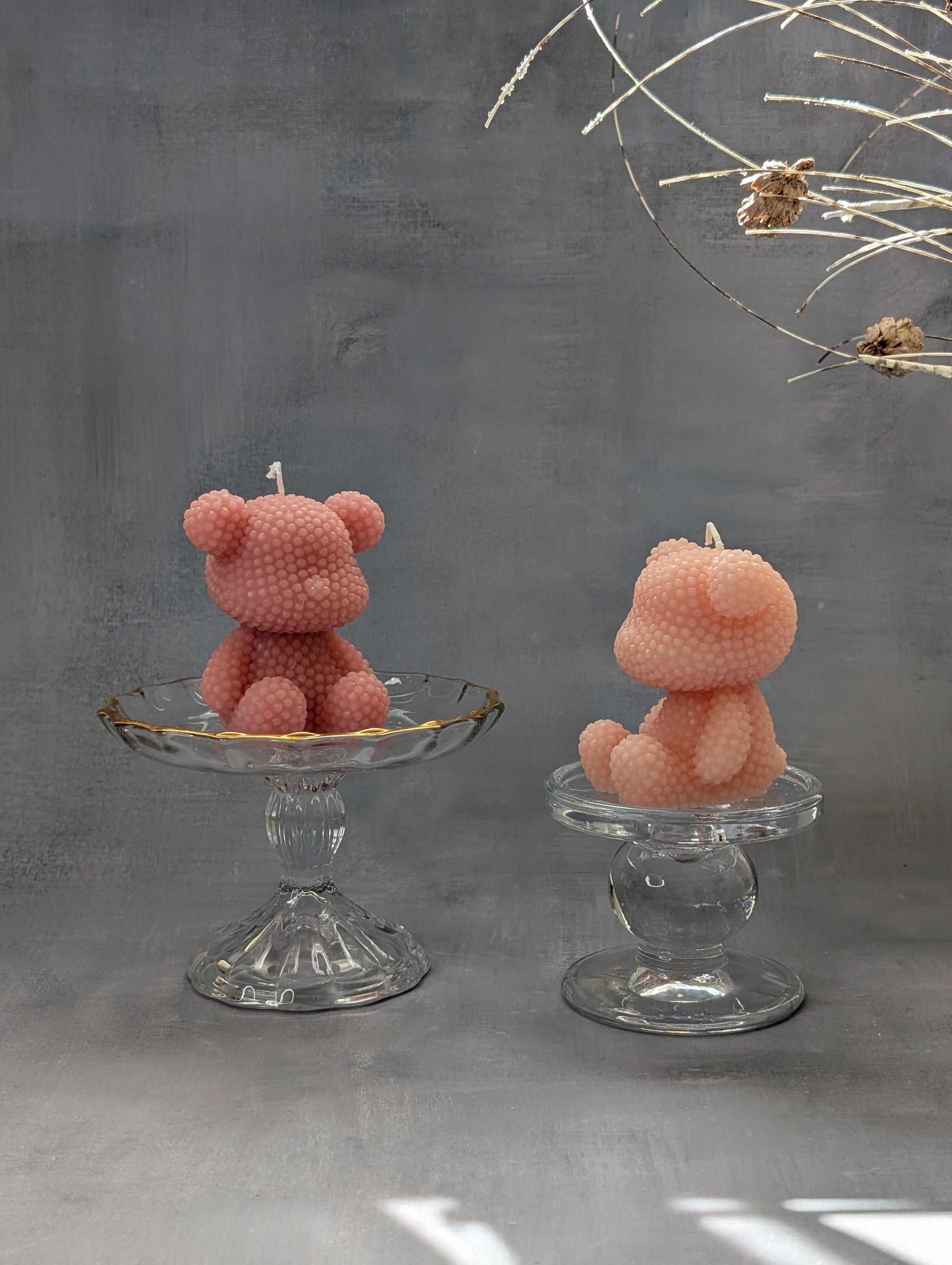 Pearl Bear Candle