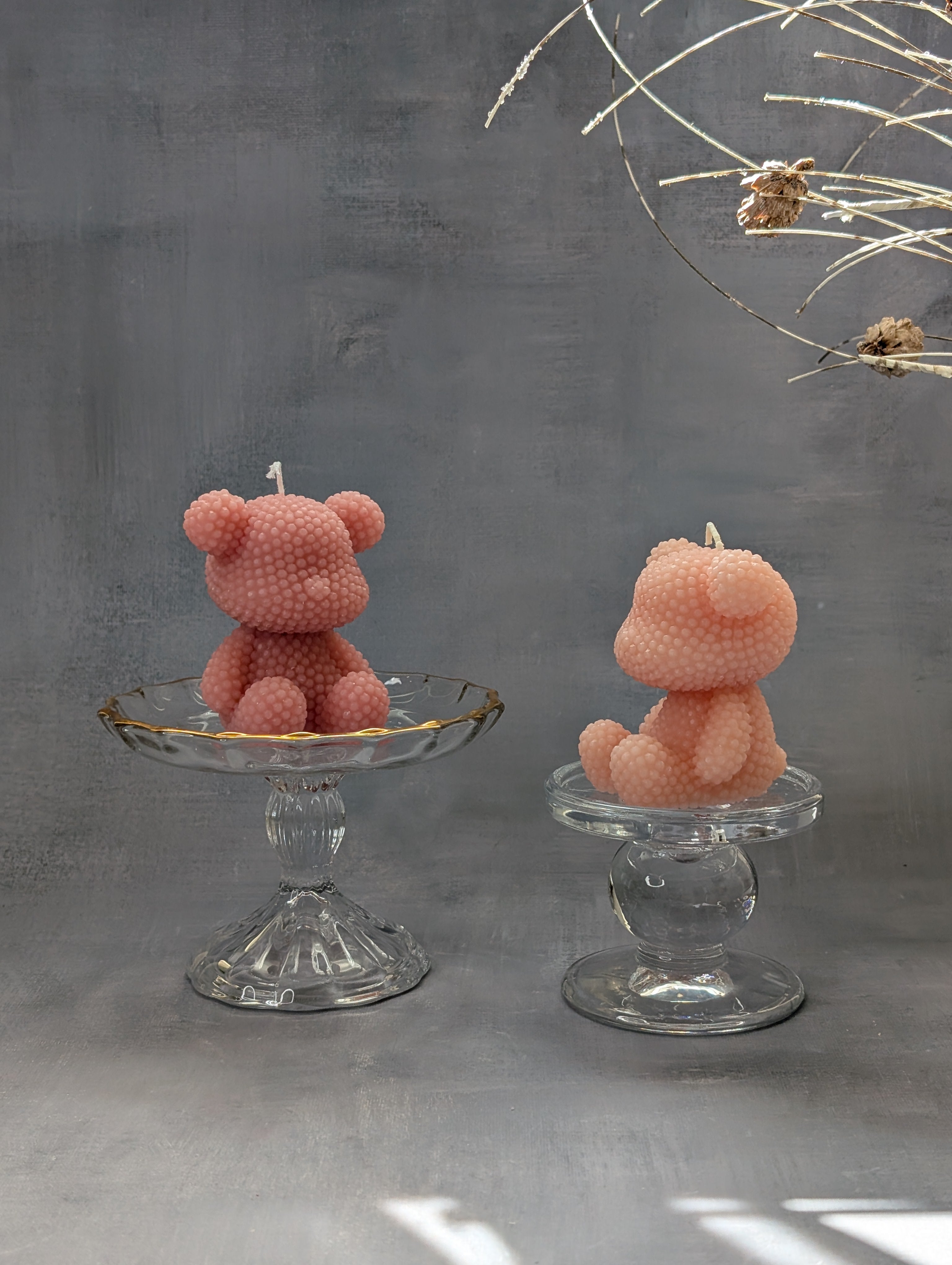 Pearl Bear Candle