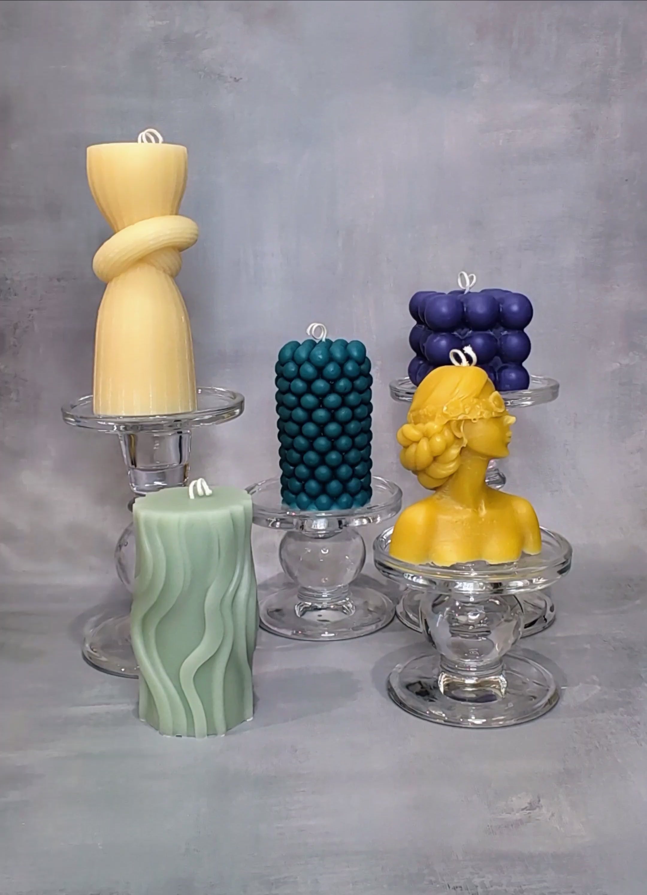 handmade soy pillar candles