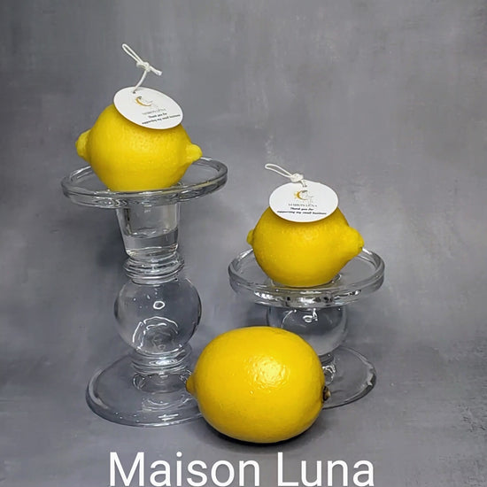 video of soy handmade lemon candles