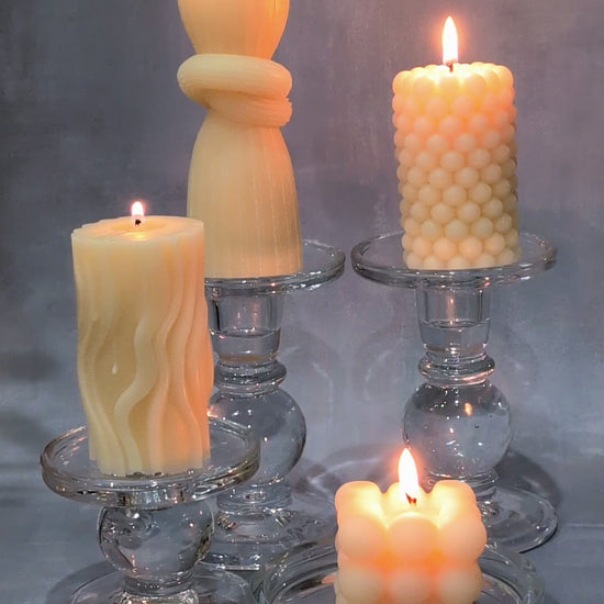 video of pillar candles